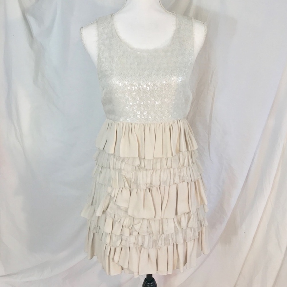 ALICE & OLIVIA 100% silk layered party dress size 2 - Picture 2 of 16